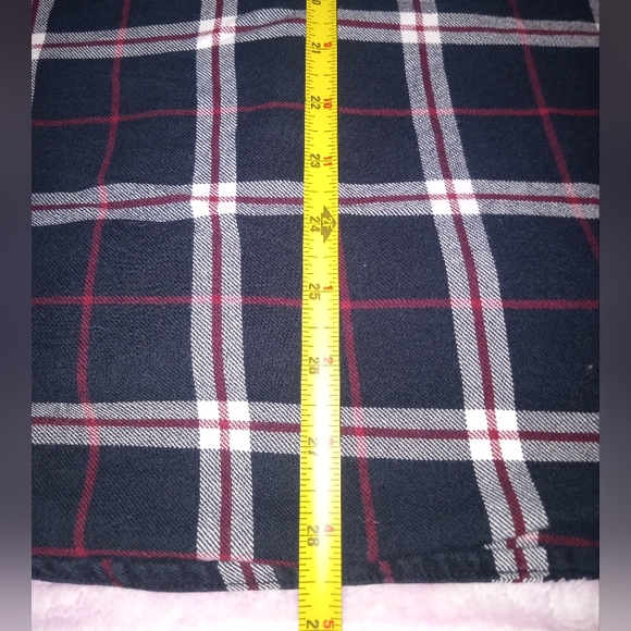 Vintage wrangler XL button up red/black plaid flannel - Picture 8 of 10